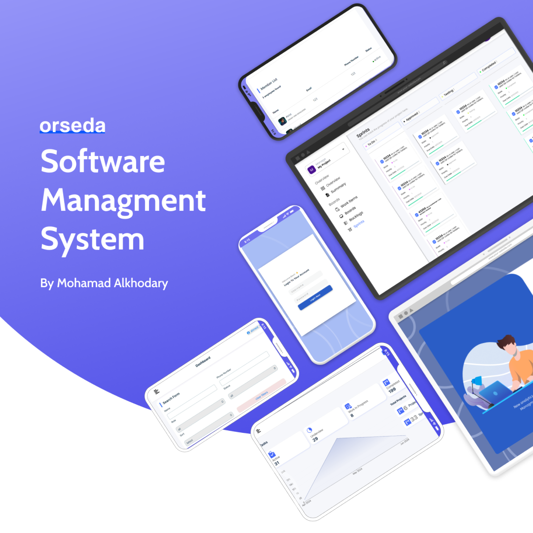 Orseda - Software Managment System project screenshot